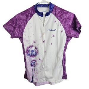 Primal Cycling Jersey Women S Purple Dandelion WIsh Bike Shirt Athletic Top